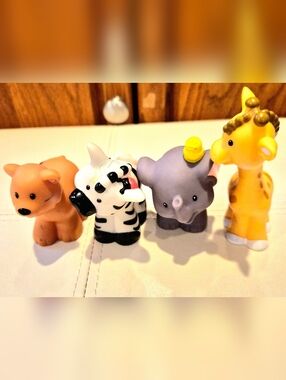 Lot Of 4 Play Animals Fisher-price,Good Condition.